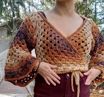 Granny Bells Wrap Top