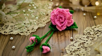 3D Crochet Flower Bag Charm & Keychain Pattern (PDF + Video Tutorial)