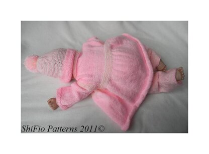 Flip Pram Set Knitting Pattern #178