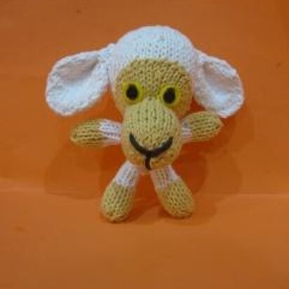 Mini Knitkinz White Lamb