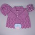 Sarahjane matinee coat, hat and shoes baby knitting pattern 18" chest size