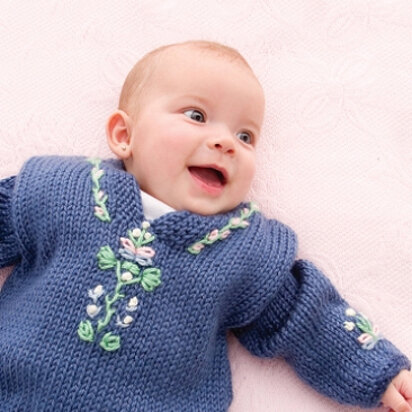 Baby Folkwear Caftan in Caron Simply Soft - Downloadable PDF