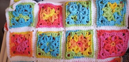 Starburst Granny Square Throw (US)