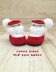 Santa Booties Crochet Pattern by Kittying