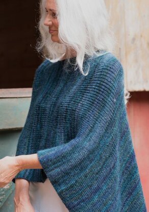 Bosquet Poncho in Berroco Millefiori Light - 393-5 - Downloadable PDF