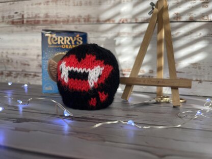 Vampiress Chocolate Orange Cover Knitting Pattern