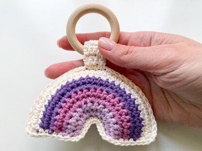 Rainbow baby rattle