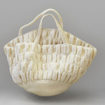 Felted Ruched Bag in Lion Brand Fishermen's Wool - L0159AD