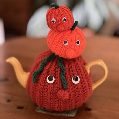 Balancing Pumpkins Tea Cosy