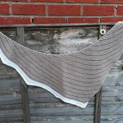 Drop Canyon Shawl - knitting pattern