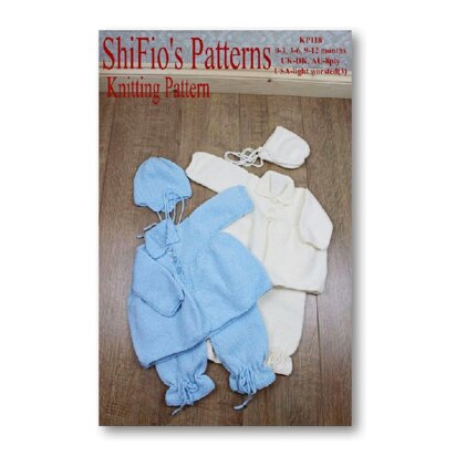 Plain Matinee Baby Knitting Pattern #118