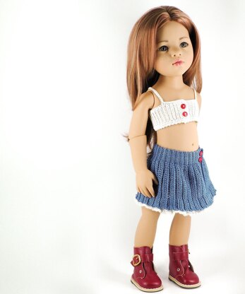 GOTZ 18/19" Doll Brenda Top and Skirt Set