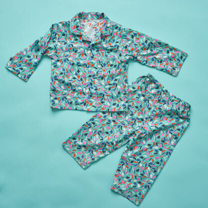 Poppy & Jazz Pomegranate Pyjamas - Paper Pattern, Size 18 months - 6 years