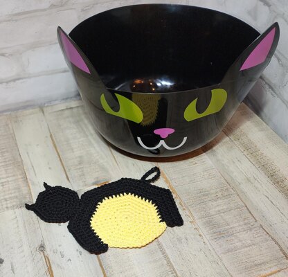Black Cat Potholder
