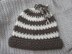 Hot Chocolate and Vanilla Swirl Hat and Scarf Set