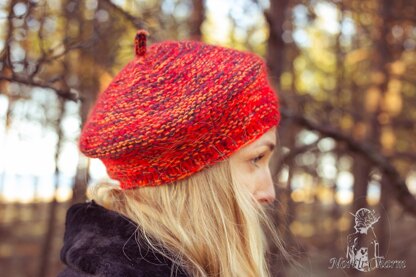 Knitted beret hat "Lisabet"