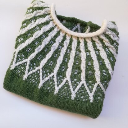 Green tales sweater