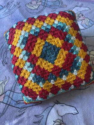 Granny Square Pillow