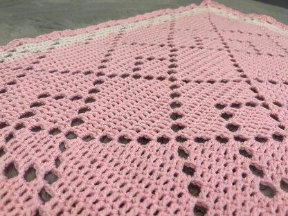 Double Diamonds Baby Blanket