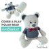 Cover and Play Polar Teddy Bear AmiBlanket