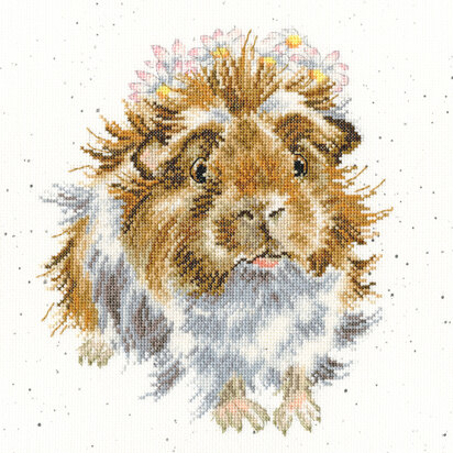 Bothy Threads Grinny Pig Cross Stitch Kit - 26 x 26cm