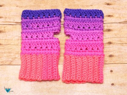 Criss Cross Fingerless Gloves