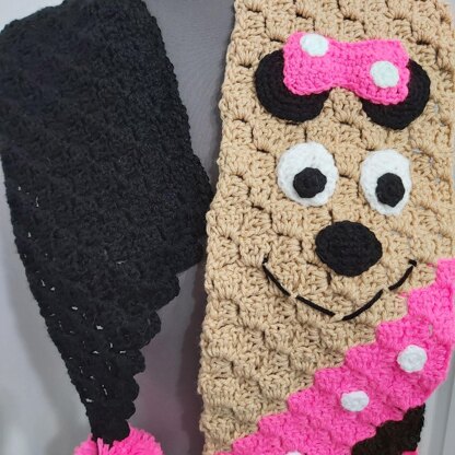 Pink Mouse Scarf C2C