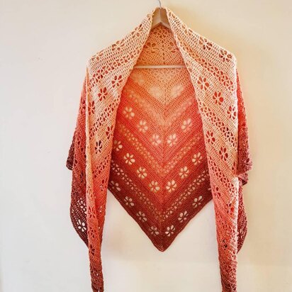 Easy Peasy Posy Shawl