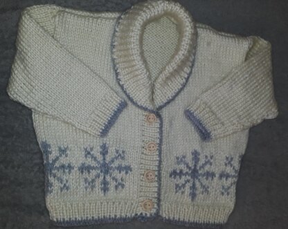 Frosty Christmas Cardigan