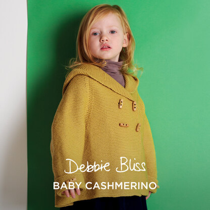 Duffel Jacket - Coat Knitting Pattern for Kids in Debbie Bliss Baby Cashmerino