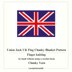 Union Jack Chunky Blanket Pattern: Finger Knitting Tutorial British Flag (PDF Pattern)