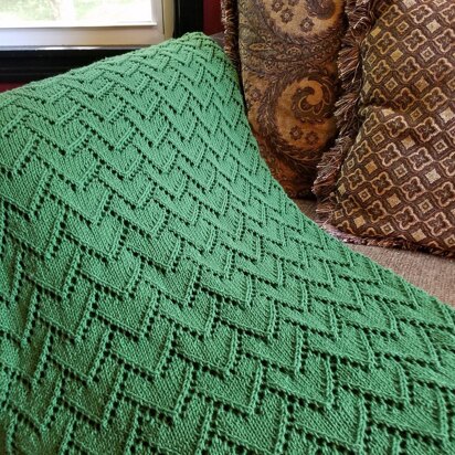 Dragon Scale Blanket - knitting pattern