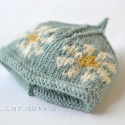 Baby beanie 'Little Daisy Flower'