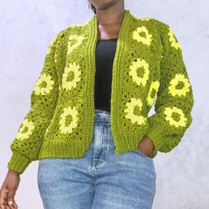 Daisy Granny Square Cardigan