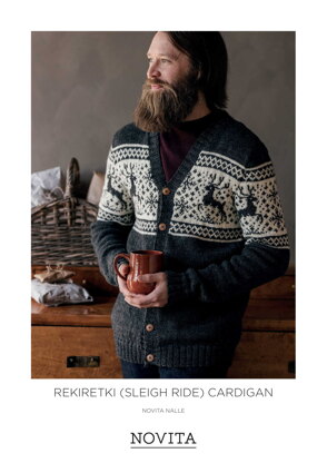 Rekiretki (Sleigh Ride) Cardigan in Novita - 0070017 - Downloadable PDF