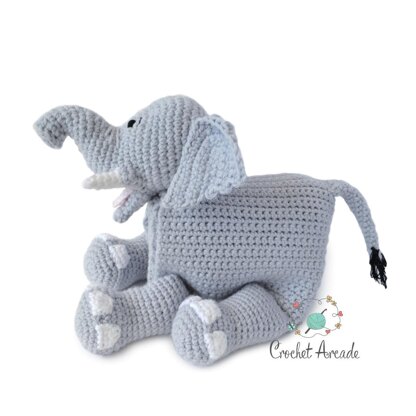 Cuddle and Play Elephant Baby Blanket Crochet Pattern