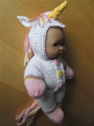 5 inch Berenguer Doll Unicorn Outfit