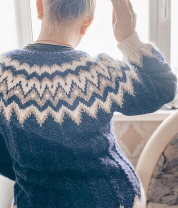 Deep Ocean colorwork sweater