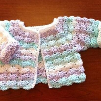 Free crochet baby on sale matinee jacket pattern