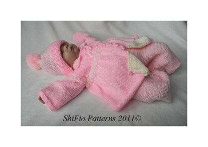 Flip Pram Set Knitting Pattern #178