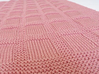 Blocks and Ridges Baby Blanket