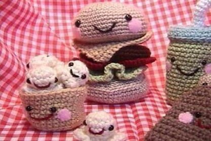 Snack Food Amigurumi Crochet Pattern Set