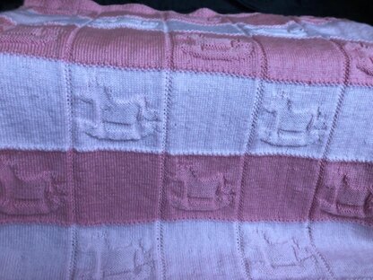 Rocking Horse Baby Blanket