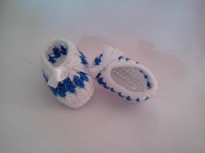 Blue Baby Booties