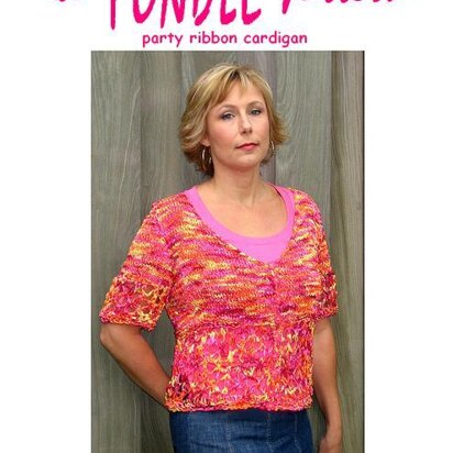 Party Ribbon Cardigan 407 - knitting pattern