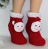 Mens Santa Head Christmas Slippers