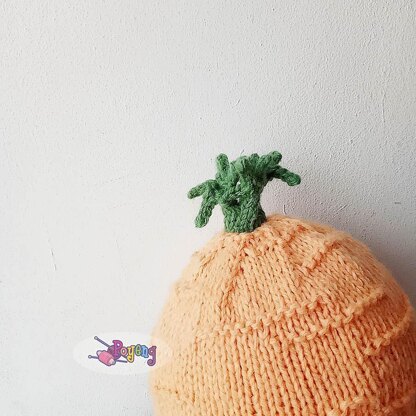 Carrot Baby Hat And Cocoon