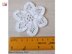 Crochet white openwork flower