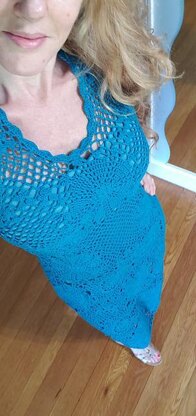 Crochet sexy summer lacy dress.