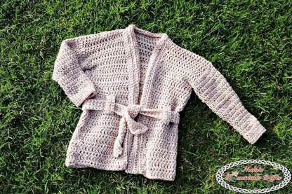 Chunky Belted Crochet Cardigan